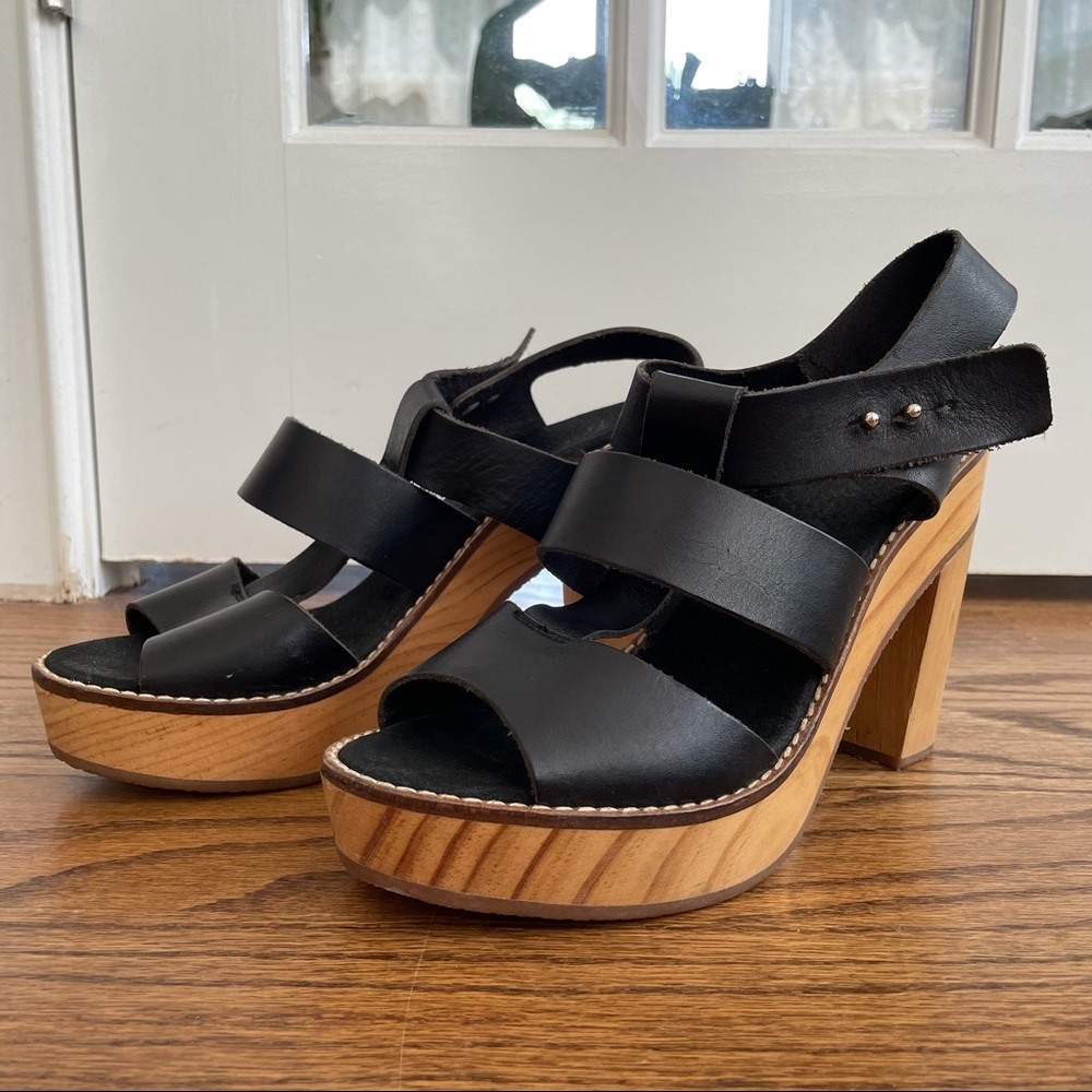 Free People boho platform heels